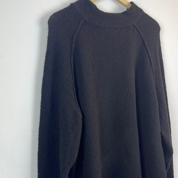 Free People Afterglow Mock Neck Oversized Pullover Sweater Size Small - Picture 5 of 8